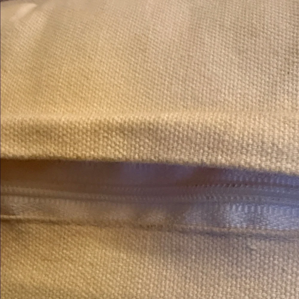 Source Unknown Cream Decorative Pillow with Braided Rope Accent